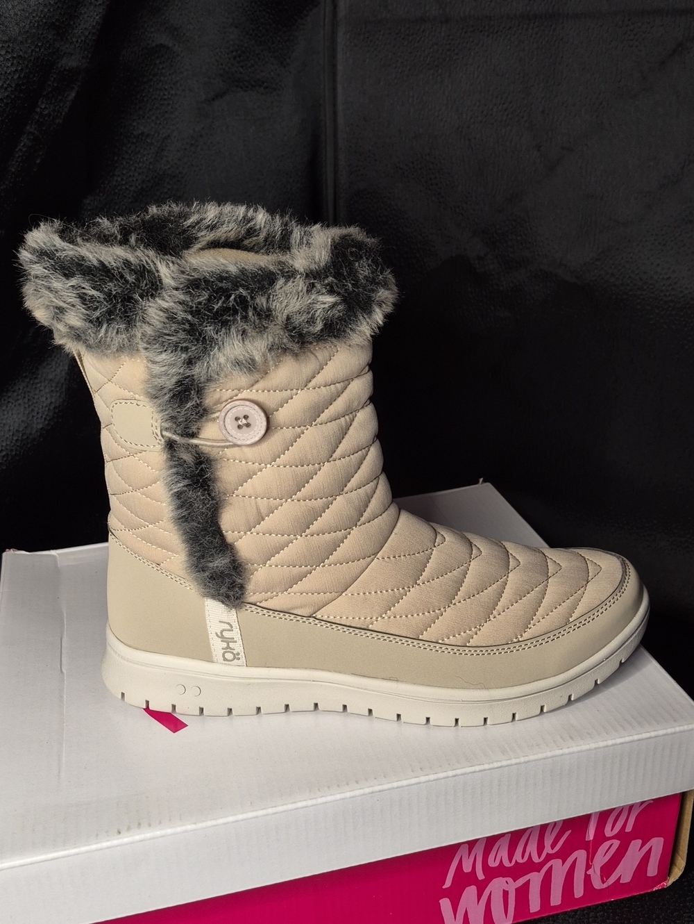 Ryka Women's 9.5 Mink Brown Quilted Boots - New